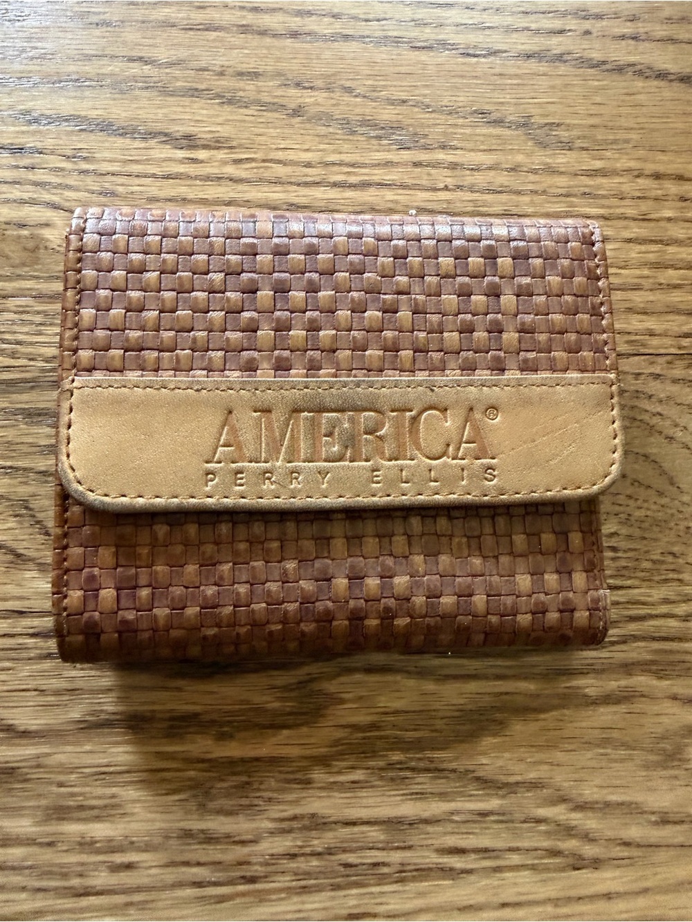 Vintage Perry Ellis Woven Wallet